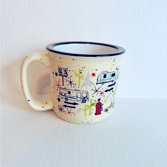 Camp Casual The Mug “Wanderlust White” Retro Style RV Camper 15 Oz Coffee Mug - Picture 3 of 6